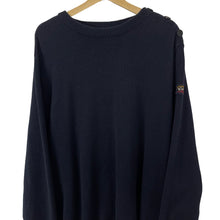 Load image into Gallery viewer, Paul and Shark Navy Crew Neck Wool Sweater - Double Extra Large (XXL) PTP 25"