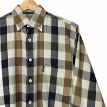 Load image into Gallery viewer, Aquascutum Block Check Long Sleeved Shirt - Small (S) PTP 22"