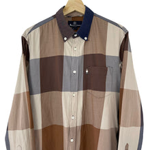 Load image into Gallery viewer, Aquascutum Block Check Long Sleeved Shirt - Large (L) PTP 22.75"