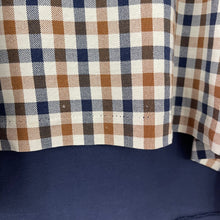 Load image into Gallery viewer, Aquascutum Navy / House Check Short Sleeved T-Shirt - Large (L) PTP 22.5"