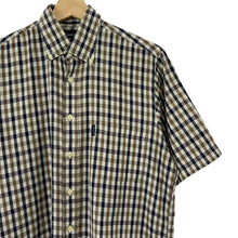 Load image into Gallery viewer, Aquascutum House Check Short Sleeved Shirt - Small (S) PTP 21"