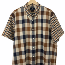 Load image into Gallery viewer, Aquascutum Check Short Sleeved Shirt - Triple Extra Large (XXXL) PTP 24.75"