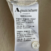 Load image into Gallery viewer, Aquascutum Beige / House Check Short Sleeved Polo - Medium (M) PTP 21"