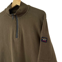 Load image into Gallery viewer, Paul and Shark Khaki Half Zip Sweater - Medium (M) PTP 21.75"