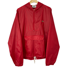 Load image into Gallery viewer, Vintage Red Lacoste Izod Half Zip Cagoule - Medium (M) PTP 22.75"