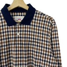 Load image into Gallery viewer, Aquascutum x Supreme House Check Long Sleeved Polo - Medium (M) PTP 21.25"