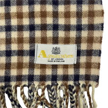 Load image into Gallery viewer, Aquascutum Classic House Check 100% Lambswool Scarf - One Size Fits All