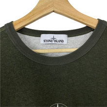 Load image into Gallery viewer, Stone Island Olive Short Sleeved Logo T-Shirt - Large (L) PTP 22.5"