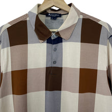 Load image into Gallery viewer, Aquascutum Block Check Short Sleeved Polo - Extra Large (XL) PTP 22"