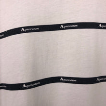 Load image into Gallery viewer, Aquascutum White / Dark Navy Striped Short Sleeved T-Shirt - Extra Large (XL) PTP 22.5"