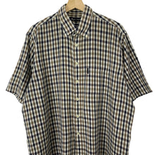 Load image into Gallery viewer, Aquascutum House Check Short Sleeved Shirt - Extra Large (XL) PTP 25"
