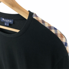 Load image into Gallery viewer, Aquascutum Black Long Sleeved T-Shirt - Medium (M) PTP 20.5"