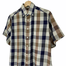 Load image into Gallery viewer, Aquascutum Block Check Short Sleeved Shirt - Small (S) PTP 21.25"
