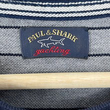 Load image into Gallery viewer, Paul and Shark Grey Short Sleeved Logo T-Shirt - Large (L) PTP 20.75"
