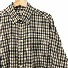 Load image into Gallery viewer, Aquascutum House Check Long Sleeved Shirt - Extra Large (XL) PTP 26"