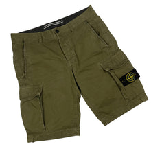 Load image into Gallery viewer, Stone Island Khaki Bermuda Cargo Shorts - W 30"