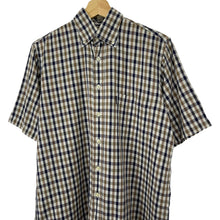 Load image into Gallery viewer, Aquascutum House Check Short Sleeved Shirt - Small (S) PTP 21.5"