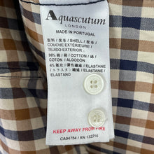 Load image into Gallery viewer, Aquascutum House Check Long Sleeved Shirt - Large (L) PTP 21.75"