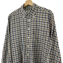 Load image into Gallery viewer, Aquascutum House Check Long Sleeved Shirt - Large (L) PTP 25"