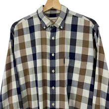 Load image into Gallery viewer, Aquascutum Block Check Long Sleeved Shirt - Large (L) PTP 24.5"