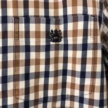 Load image into Gallery viewer, Aquascutum House Check Long Sleeved Shirt - Small (S) PTP 20.5"
