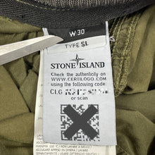 Load image into Gallery viewer, Stone Island Khaki Bermuda Cargo Shorts - W 30"