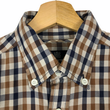 Load image into Gallery viewer, Aquascutum House Check Long Sleeved Shirt - Small (S) PTP 19.75"