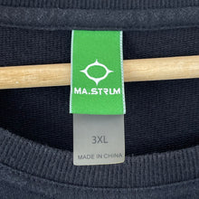 Load image into Gallery viewer, Ma.Strum Black Crew Neck Logo Sweater - Triple Extra Large (XXXL) PTP 24"
