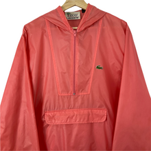 Load image into Gallery viewer, Vintage Pink Lacoste Izod Half Zip Cagoule - Medium (M) PTP 23.5"