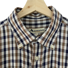 Load image into Gallery viewer, Aquascutum House Check Short Sleeved Shirt - Extra Large (XL) PTP 26.5"