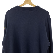 Load image into Gallery viewer, Paul and Shark Navy Crew Neck Logo Wool Sweater - Double Extra Large (XXL) PTP 24.5"