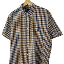 Load image into Gallery viewer, Aquascutum House Check Short Sleeved Shirt - Double Extra Large (XXL) PTP 24.75"