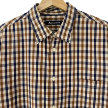 Load image into Gallery viewer, Aquascutum House Check Short Sleeved Shirt - Extra Large (XL) PTP 22"