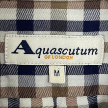 Load image into Gallery viewer, Aquascutum House Check Long Sleeved Shirt - Medium (M) PTP 23.5"