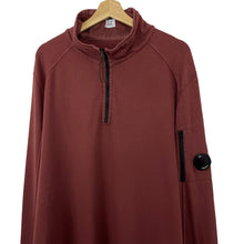 Load image into Gallery viewer, C.P Company Burgundy Half Zip Lens Pullover - Triple Extra Large (XXXL) PTP 26.5"