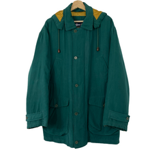 Load image into Gallery viewer, Vintage Paul and Shark Green Multi Pocket Silk Jacket - Large (L) PTP 27"