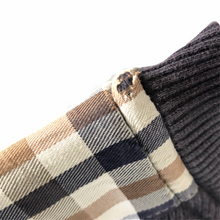 Load image into Gallery viewer, Aquascutum Navy / Check Crew Neck Sweater - Double Extra Large (XXL) PTP 25.75"