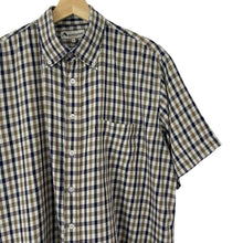 Load image into Gallery viewer, Aquascutum House Check Short Sleeved Shirt - Large (L) PTP 24.75"
