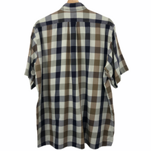 Load image into Gallery viewer, Aquascutum Block Check Short Sleeved Shirt - Large (L) PTP 24.5"
