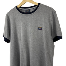 Load image into Gallery viewer, Paul and Shark Grey Short Sleeved Logo T-Shirt - Large (L) PTP 20.75"