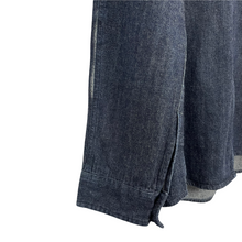 Load image into Gallery viewer, Stone Island Navy Blue Denim Full Zip Pocket Overshirt - Large (L) PTP 21"