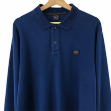 Load image into Gallery viewer, Paul and Shark Blue Long Sleeved Polo - Double Extra Large (XXL) PTP 24.25"