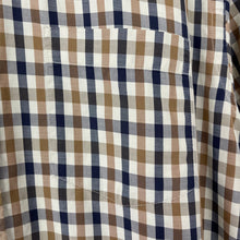 Load image into Gallery viewer, Aquascutum House Check Short Sleeved Shirt - Large (L) PTP 23.5"