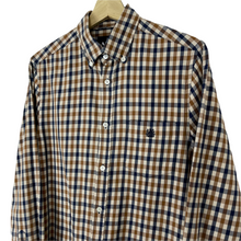 Load image into Gallery viewer, Aquascutum House Check Long Sleeved Shirt - Small (S) PTP 20"