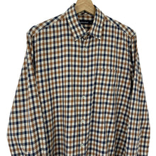 Load image into Gallery viewer, Aquascutum House Check Long Sleeved Shirt - Medium (M) PTP 21.75"