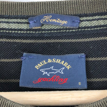 Load image into Gallery viewer, Paul and Shark Black / Khaki Short Sleeved Logo T-Shirt - Small (S) PTP 18"