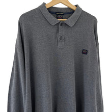 Load image into Gallery viewer, Paul and Shark Grey Long Sleeved Polo - Six Extra Large (6XL) PTP 33"
