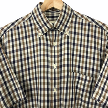 Load image into Gallery viewer, Aquascutum House Check Short Sleeved Shirt - Small (S) PTP 21.5"