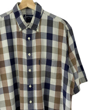 Load image into Gallery viewer, Aquascutum Block Check Short Sleeved Shirt - Extra Large (XL) PTP 24.5"