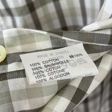 Load image into Gallery viewer, Aquascutum House Check Short Sleeved Shirt - Small (S) PTP 21.75"